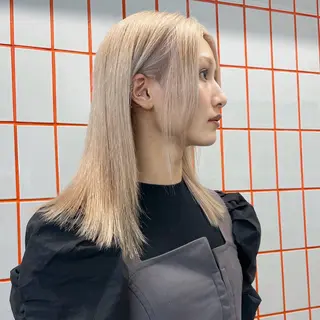 ミディアム カラー Je suis heureuse Miel所属・🐩艶カラー/ chisato🌙のヘアスタイル