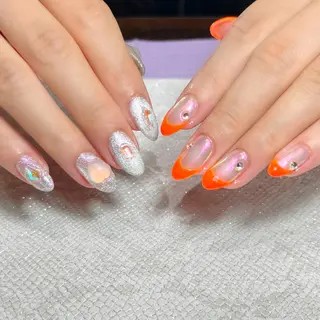 ネイル Mizuliネイル 眉毛メイクのサロンのネイルデザイン