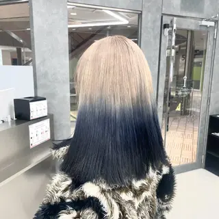 ミディアム カラー ヘアアレンジ メンズウルフ🐺♡ ブリーチ♡ヘアメ🎀のヘアスタイル