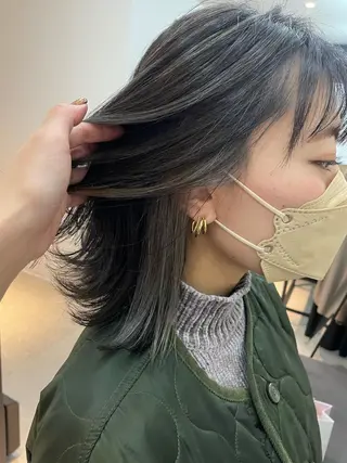 ミディアム カラー One By The Ect所属・ショート/脱白髪染め ☆宇﨑悠実のヘアスタイル