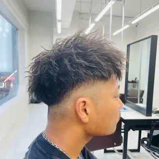 ショート パーマ メンズ メンズカット特化✂︎ SHINGO 本厚木のヘアスタイル