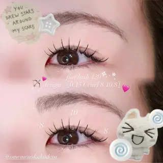 マツエク・マツパ eyelist kako🦋のマツエク・マツパデザイン