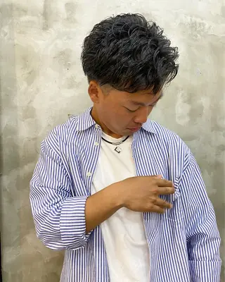 メンズ 志賀 あずみのヘアスタイル