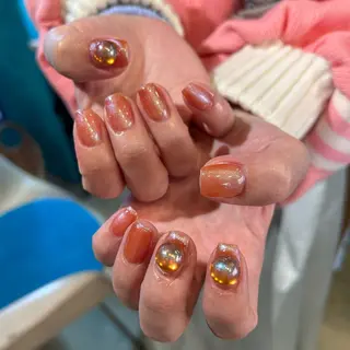 ネイル キラキラオメメ みずなのネイルデザイン