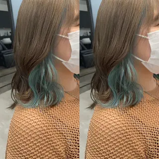 ミディアム カラー 髪質改善特化 ミサワコウキのヘアスタイル