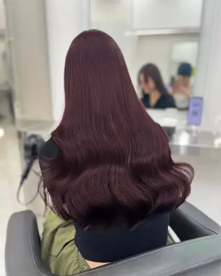 ロング カラー ヘアアレンジ 🫧‪🎀うる艶暖色 🏹Nanako🎀のヘアスタイル