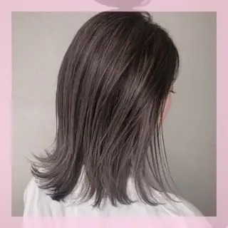 ミディアム カラー plum.所属・🍒前川 🍒のヘアスタイル