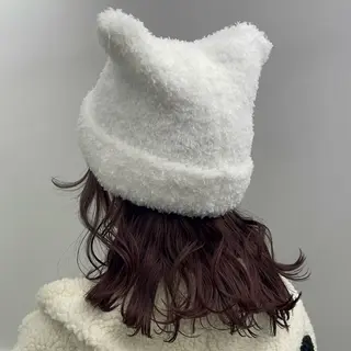 ミディアム joule 藤原沙綾のヘアスタイル