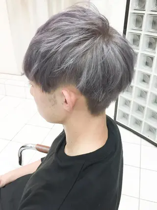 ショート カラー メンズ モテ髪透明感❤️ デイズヘアカラーのヘアスタイル