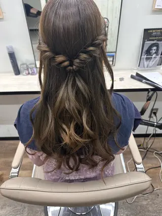 ヘアアレンジ ⟡.·mamiya 縮毛矯正/ヘアセットのヘアスタイル