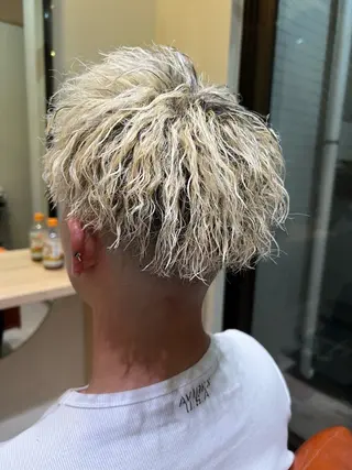 パーマ メンズ 理容室ラビッツ所属・宮本 さゆりのヘアスタイル