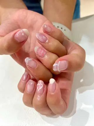 ネイル 個性派ニュアンス nuts nail所属・【池袋】nuts nail　なつみのネイルデザイン