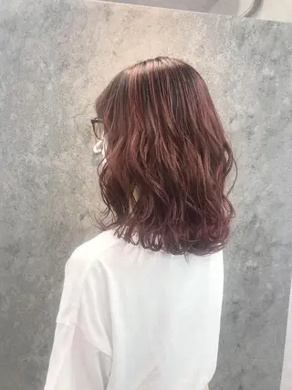 ミディアム 所渉/韓国レイヤー /ウルフカットのヘアスタイル