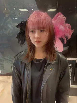 セミロング カラー @kyoniyy KYONIのヘアスタイル