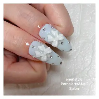 セミロング ネイル 👑enen style👑のネイルデザイン