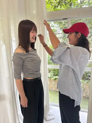 セミロング カラー 中津/柔らかカラー/ ナガオ　イズミのヘアスタイル