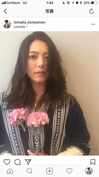 セミロング カラー DopeLIT モデル募集中のヘアスタイル