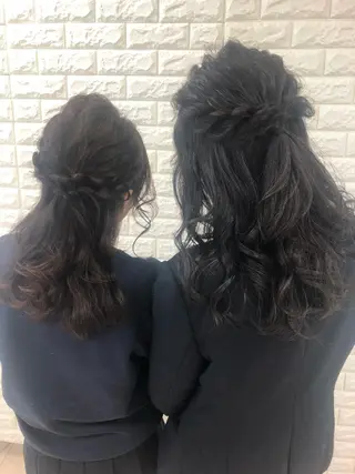 ロング ヘアアレンジ 似合わせ.ﾍｱｾｯﾄ 得意🌹井上美沙のヘアスタイル