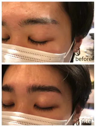 アイブロウ ショート/似合わせ パーマ/KANOのヘアスタイル