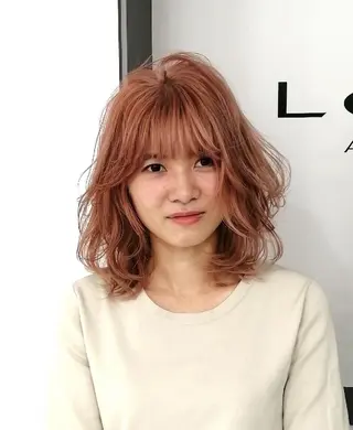 ミディアム カラー 【23時まで営業】 酒井啓佑のヘアスタイル
