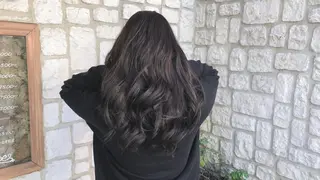 セミロング カラー パーマ ヘアアレンジ 髪質改善/透明感 OAK兵庫のヘアスタイル