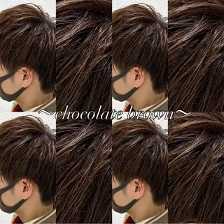 ショート カラー メンズ メンズカット パーマ🦋🌧希咲のヘアスタイル