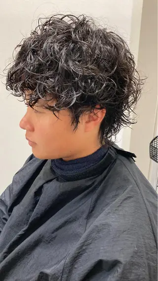 パーマ メンズ Izumi所属・ヨシアキ/パーマ/ ウルフ/ボブ/メンズのヘアスタイル