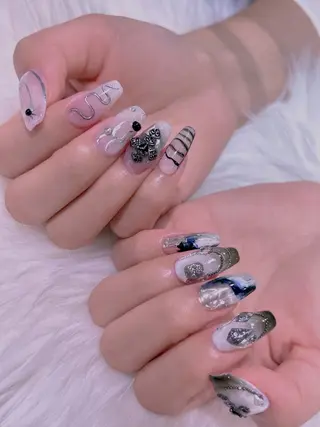 ネイル 長さだし専門店 M2 rikaのネイルデザイン