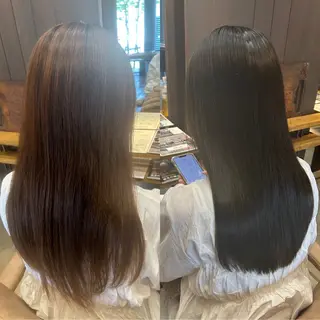 ロング 美髪縮毛矯正/ 髪質改善/愛敬響のヘアスタイル