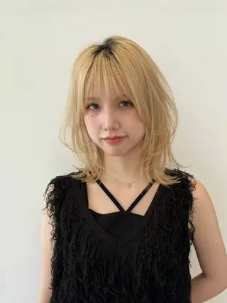 ミディアム レイヤー特化✨/大阪 /似合わせ/もりちのヘアスタイル