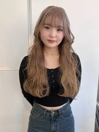 ロング カラー あ あのヘアスタイル