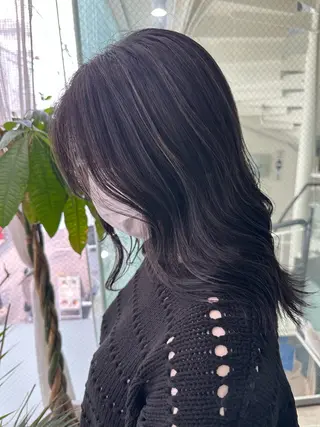 ミディアム カラー ヘアアレンジ 久米 治仁のヘアスタイル