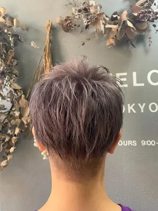 カラー 髪質改善ストレート/ ブリーチ／渋谷　福田のヘアスタイル