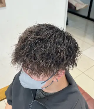 パーマ メンズ メンズ特化/勝田駅/ 佐和駅/鈴木輝瑠/のヘアスタイル