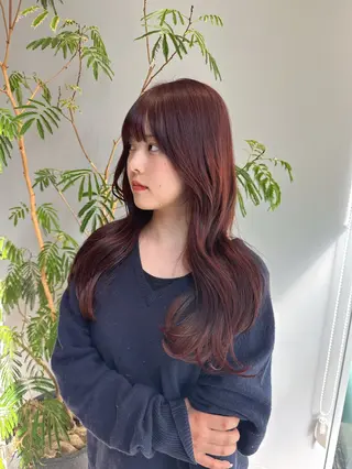 セミロング カラー HAREKE Loopidea所属・鈴木結花/立川美容師 /韓国スタイルのヘアスタイル