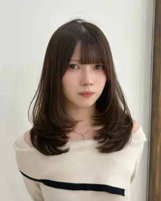 ミディアム lufeli所属・🫧あやね/カットモ デル/仙台美容室🫧のヘアスタイル