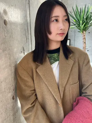 ミディアム 似合わせカットカラー 👩MINAのヘアスタイル