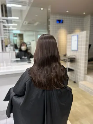 カラー 透明感ベージュ🤎 ナチュラルレイヤーのヘアスタイル