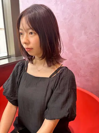 ミディアム LOREN＋透明感 オリーブhirokoのヘアスタイル