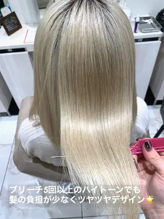 ミディアム カラー 山崎俊輔/髪質改善 /バレイヤージュのヘアスタイル