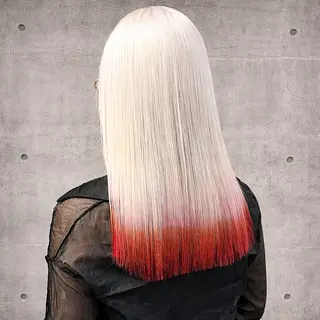 ミディアム カラー ✨ブリーチ支持No1 複雑履歴修正/舘岡のヘアスタイル