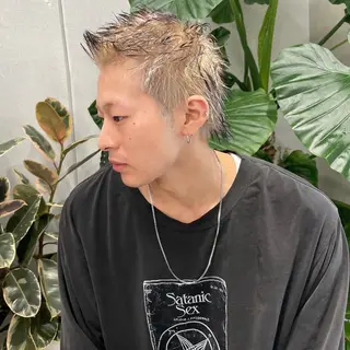 ショート カラー メンズ 花香竜太/エクステ /ハイトーンカラーのヘアスタイル
