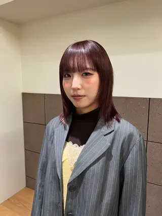 ミディアム mao /HUI金山のヘアスタイル