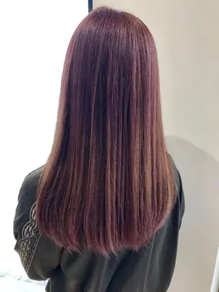 ロング カラー 金沢 広美のヘアスタイル