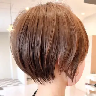 ショート 縮毛矯正、髪質改善 肘以上無料のヘアスタイル