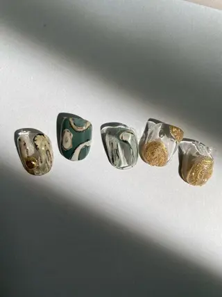 ネイル 草加ニュアンスネイル 🌚hersのネイルデザイン