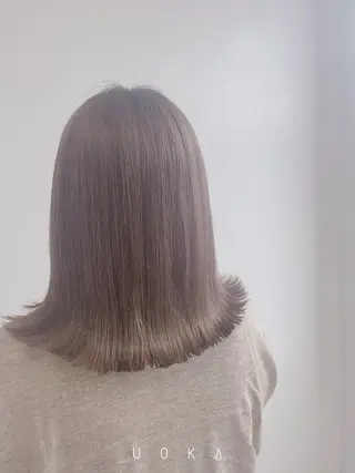 ミディアム 松本 菜那のヘアスタイル