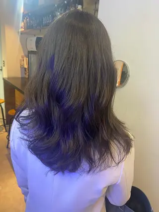 ミディアム カラー scene.池袋所属・scene. haraのヘアスタイル