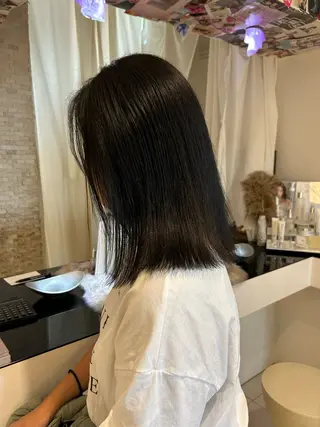 ミディアム RINKA 岡崎美容室のヘアスタイル