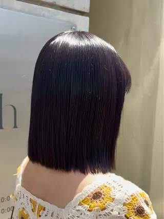 ショート カラー パーマ/カラーモデル ななほのヘアスタイル